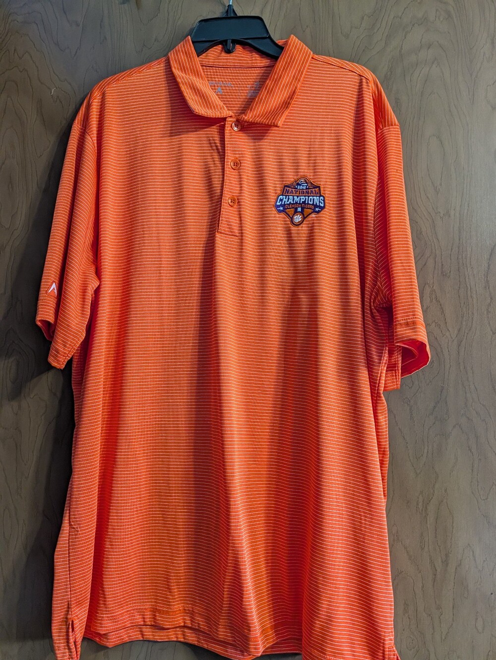 Antigua Men's Clemson Tigers 2018 National Champions Polo Shirt Size XL